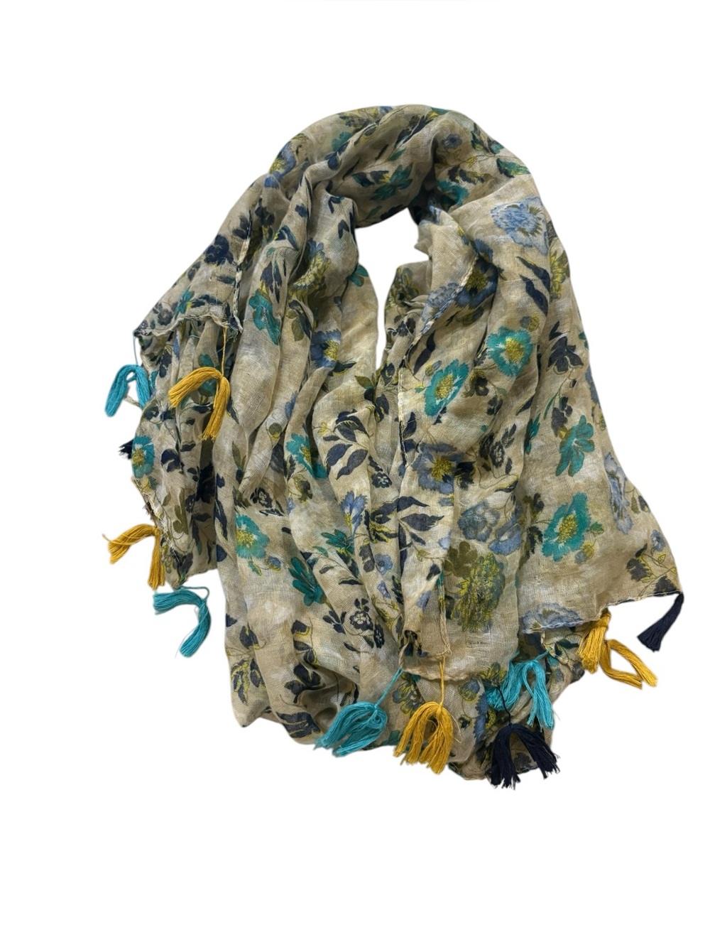 Anthropologie Do Everything In Love Floral Scarf